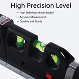 Pecham Laser Level Line Tool, Cross Line Laser Tool with Metric Rulers 8ft/2.5M, Multipurpose Laser Level Kit for Picture Hanging Cabinets Tile Walls