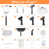 INSMART 1200W Steam Mop for Home,6-in-1 Detachable Handheld Steam Mop with 500mL Tank, 15-Second Heat, 3-Steam Settings for Floor Tile Carpet