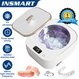INSMART Ultrasonic Cleaner for Retainers, Dentures, Jewelry & Glasses - 48kHz Deep Cleaning, 3-Speed Timer