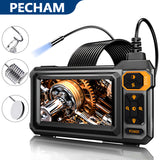 Pecham HD 1080P Endoscope Camera with Light, 4.3" LCD Screen Borescope Inspection Camera with IP67 Waterproof, 16.5ft Industrial Borescope for Automotive, Plumbing, Sewer
