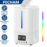 INSMART Cool & Warm Mist Humidifier for Bedroom,Top Fill 5L Smart Supersized Humidifier with Remote,Support App Connectivity,1-12h Timed,3-Speed Adjustment for Home Office Nursery