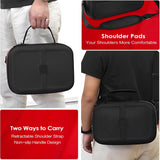 Pecham Carrying Case Fit for Nintendo Switch/OLED/Lite, Joy-Con, Pro Controller, Protective Travel Bag with 18 Game Cards Storage, Waterproof Handbag Case Fit for All Switch Game Accessories