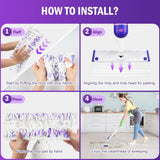 INSMART 40 Pcs PowerMop Multi-Surface Mopping Pad Refills,Disposable Microfiber Pads for Tile,Vinyl,Laminate,Hardwood Floors Cleaning