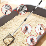INSMART Chicken Poop Scooper, 3-in-1 Metal Chicken Coop Rake With Adjustable Stainless Steel Handle, Scooper Litter & Sifting Shovel for Chicken Coops Cleaning