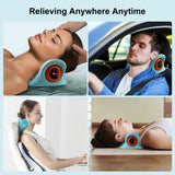 IBTORO Neck Massager with EMS Pulse, 6-Level Intensity & Magnetic Heat Massage – Portable Cervical Relief for Muscle Stiffness and Fatigue