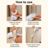 INSMART 6-in-1 Cordless Pasta Maker Machine – 20-Second Noodles,6 Molds,Rechargeable,Easy Clean,Kid-Safe,Homemade Ramen,Spaghetti,Sausage,Compact &Wireless for Kitchen,Camping