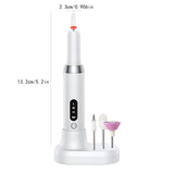 INSMART Cordless Electric Nail Drill Kit – 15000 RPM Rechargeable Electric Nail File for Manicure with 3 Speeds, LED Display, Dual Charging, 12 Bits, 6 Sanding Bands & Base