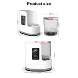 INSMART 2-in-1 Electric Makeup Brush Cleaner & Dryer with Dual-Direction Cleaning, 2H/5H Timer, Detachable Wash Tank, Touch Control, and 5-Min Quick Wash