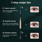 INSMART 2-in-1 Electric Eyebrow Trimmer & Eyelash Curler with Auto Soft Light, 20s Fast Heating, Type-C Fast Charging for Women, Black