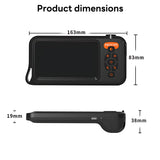 Pecham HD 1080P Dual Lens Endoscope Camera with Light, 4.3" LCD Screen Borescope Inspection Camera with IP67 Waterproof, 32ft Industrial Borescope for Automotive, Plumbing, Sewer