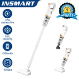 INSMART Cordless Stick Vacuum Cleaner, 5Kpa Powerful Suction, 4-in-1 Lightweight Handheld Vac for Carpet, Hard Floor, Pet Hair, Home & Car, USB Rechargeable, 20-35 Mins Runtime
