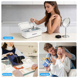 IBTORO Ultrasonic Jewelry Cleaner, 45kHz Gentle 360° Cleaning with 450ml Stainless Steel Tank, Quiet & Portable for Jewelry, Glasses, Retainer, Dentures