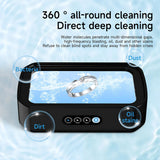 INSMART Ultrasonic Cleaner for Jewelry, Dentures & Glasses - 650ml 49kHz with Stainless Steel Tank, Timer & Portable Design