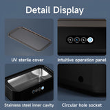 INSMART Ultrasonic Cleaner for Jewelry, Dentures & Glasses - 650ml 49kHz with Stainless Steel Tank, Timer & Portable Design