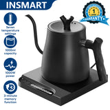 INSMART Gooseneck Electric Kettle, 1L with Temperature Control, 7 Temperature Settings, 1000W, Auto Shut-Off and Boil-Dry Protection