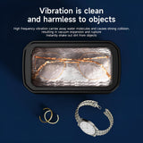INSMART Ultrasonic Cleaner for Jewelry, Dentures & Glasses - 650ml 49kHz with Stainless Steel Tank, Timer & Portable Design