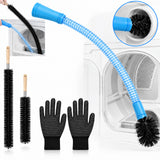 IBTORO Dryer Vent Cleaner Kit, Universal Vacuum Hose Adapter with Flexible Brush, Multi-Scenario Home Duct Cleaning Set