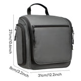 INSMART Travel Toiletry Bag for Men and Women, Waterproof Large Capacity Makeup Bag, Hanging Foldable Makeup Organizer, Full-Size Containers