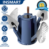 INSMART Portable Shoes Boots Dryer,Shoe Dryer with Timer & Odor Elimination,3-Speed Fast Drying Blower,360°Heating for Travel & Home,Blue