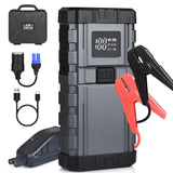 Pecham Car Jump Starter with Air Compressor, 3000A Battery Jump Starter(8.0L Gas/8.0L Diesel) with 150PSI Booster Function, 12V Battery Jump Pack with LED Screen, 3 Modes Flashlight