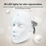 INSMART LED Light Therapy Mask - 7 Color Anti-Aging Facial Skin Care, Portable Rechargeable Light Therapy Mask for Wrinkle Reduction & Acne Treatment