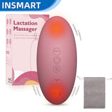 INSMART Lactation Massager, Breast Massager for Breastfeeding, 10 Vibration Modes & Rapid Heating, Deep Vibration Massage Improves Milk Flow for Breast Pump