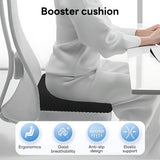 INSMART Car Booster Seat Cushion for Car,Office,Home Chair - Thickened Height Increasing Anti-Slip Mat/Seat Pad, Breathable Mesh Memory Foam Design,Black-Gray - Perfect for Adults and Teens