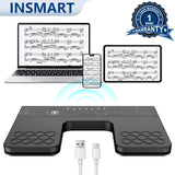 INSMART Wireless Page Turner Pedal, Bluetooth Hands-Free Foot Switch for iPad, Tablet, Phone, Music Score & Teleprompter