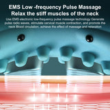 IBTORO Neck Massager with EMS Pulse, 6-Level Intensity & Magnetic Heat Massage – Portable Cervical Relief for Muscle Stiffness and Fatigue