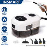 INSMART Steam Cleaner,2500W Temperature Steam Cleaning Machine with 3 Brush Heads 1L Multi-Purpose Steamer for Kitchen, Bathroom,Floor,Car