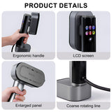 INSMART Steamer for Clothes,1300W Clothes Steamer Handheld with Color LCD, 90°Rotating Head for Fast Heat-up, 6 Modes, 200ml Tank, for All Fabrics at Home & Travel, Gray