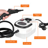 INSMART 2500W High-Pressure Steam Cleaner for Home, Steamer for Cleaning with 40oz Water Tank, 6 Adjustable Levels, 8 Accessories for Kitchen, Bathroom, Car, Tile and Grease