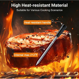 INSMART Smart Wireless Meat Thermometer with 2 Ultra-Thin Probes,430FT Bluetooth Range,100% Waterproof,Precision Cooking Grilling,Multi Sensors,for BBQ,Oven,Grill,Kitchen,Smoker/iOS & Android App