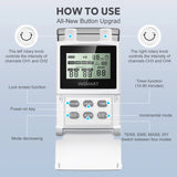 INSMART TENS Unit Rechargeable Muscle Stimulator EMS 4 Channels with 10 Reusable Electrode Pads 60 Modes 30 Intensities for Back Neck Pain Muscle Therapy Pain Management Pulse Massager (DIY)