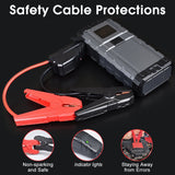 Pecham Car Jump Starter with Air Compressor, 3000A Battery Jump Starter(8.0L Gas/8.0L Diesel) with 150PSI Booster Function, 12V Battery Jump Pack with LED Screen, 3 Modes Flashlight