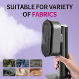 INSMART Steamer for Clothes,1300W Clothes Steamer Handheld with Color LCD, 90°Rotating Head for Fast Heat-up, 6 Modes, 200ml Tank, for All Fabrics at Home & Travel, Gray