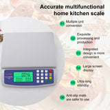 INSMART Food Scale,30KG Large Digital Kitchen Scale,Plug-in and Battery Modes,for Cooking Baking,Silver