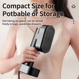 INSMART Steamer for Clothes,1300W Clothes Steamer Handheld with Color LCD, 90°Rotating Head for Fast Heat-up, 6 Modes, 200ml Tank, for All Fabrics at Home & Travel, Gray