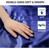 IBTORO Positioning Bed Pad, 8 Reinforced Handles 48"x40" Transfer Sheet, Blue