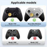 Pecham 17 in 1 Metal Thumbsticks for Xbox One Elite Series 2, Elite Series 2 Controller Accessory Parts - Glod