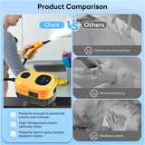 INSMART 2500W Steam Cleaner for Home Use,Portable Handheld Ssteam Cleaner with 6-Level Handle,15s Heat-Up,34oz Tank,12 Accessories - Clean Grease Grout Tile Floor Couch Dirt Furniture