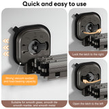 INSMART Wall Mount Folding Clothes Drying Rack,Retractable Laundry Drying Rack,360° Rotatable Clothes Rack with 15 Windproof Hooks,Space Saving for Bathroom/Balcony/Camping,No Drill Installation Gray