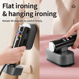 INSMART Steamer for Clothes,1300W Clothes Steamer Handheld with Color LCD, 90°Rotating Head for Fast Heat-up, 6 Modes, 200ml Tank, for All Fabrics at Home & Travel, Gray