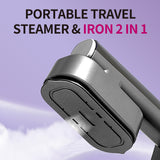 INSMART Steamer for Clothes,1300W Clothes Steamer Handheld with Color LCD, 90°Rotating Head for Fast Heat-up, 6 Modes, 200ml Tank, for All Fabrics at Home & Travel, Gray