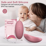 INSMART Lactation Massager, Breast Massager for Breastfeeding, 10 Vibration Modes & Rapid Heating, Deep Vibration Massage Improves Milk Flow for Breast Pump
