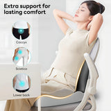 IBTORO Ergonomic Seat Cushion with Lumbar Support – 2-in-1 Memory Foam Chair Pad for Posture Support & Comfort, Non-Slip Design for Office, Car, Wheelchair – 11.81" W x 16.54" D x 17.72" H
