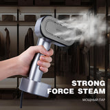 INSMART Steamer for Clothes,1300W Clothes Steamer Handheld with Color LCD, 90°Rotating Head for Fast Heat-up, 6 Modes, 200ml Tank, for All Fabrics at Home & Travel, Gray