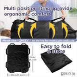 IBTORO Positioning Bed Pad, 8 Reinforced Handles 48"x40" Transfer Sheet, Black
