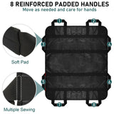 IBTORO Positioning Bed Pad, 8 Reinforced Handles 48"x40" Transfer Sheet, Black