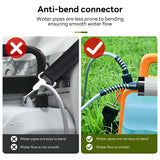 INSMART Battery Powered Sprayer,8L Foldable Electric Sprayer with 3 Nozzles, 2 Speeds,2000mah,180Min Runtime,Visible Water Level & Shoulder Strap